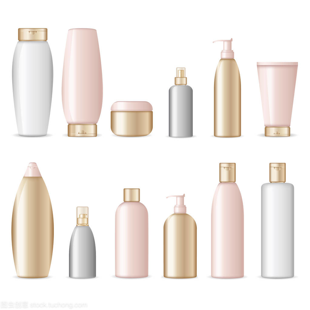 现实的化妆品瓶与橡胶制品的创新融合